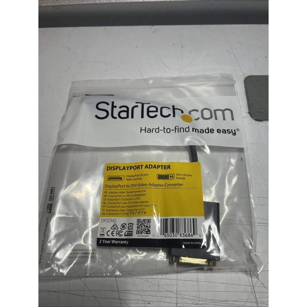 Lot of 22 Brand New Startech DisplayPort to DVI Adapter (DP2DVI2).